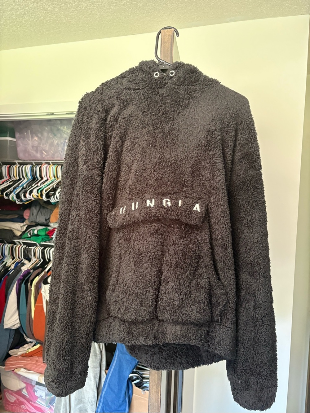 youngla sherpa hoodie